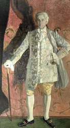 Portrait of Dmitry Smirnov as Chevalier des Grieux in Jules Massenet